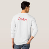 Persoonlijke Kerstmis Suikerriet Script  T-shirt (Achterkant volledig)