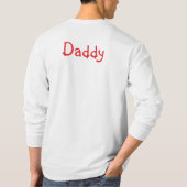Persoonlijke Kerstmis Suikerriet Script  T-shirt (Achterkant)