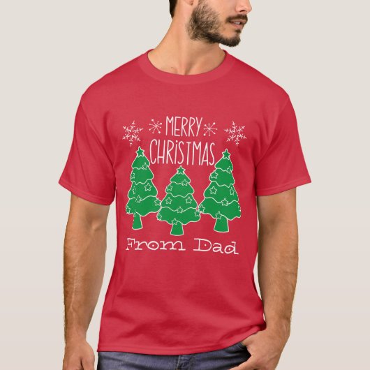 Persoonlijke kerstmis t-shirt (Voorkant)
