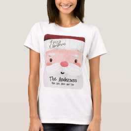 Persoonlijke kerstmis t-shirt