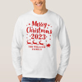 Persoonlijke kerstmis t-shirt (Voorkant)