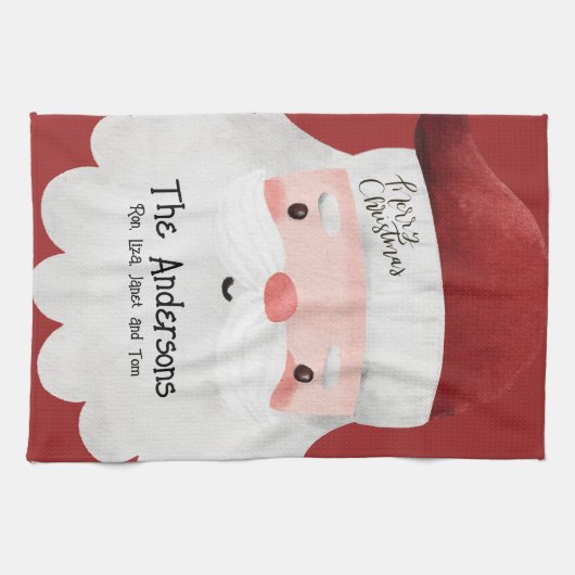 Persoonlijke kerstmis theedoek (Horizontaal)