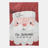 Persoonlijke kerstmis theedoek (Verticaal)