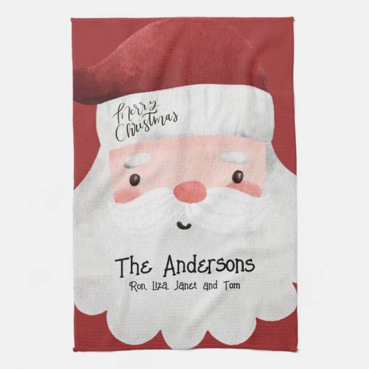 Persoonlijke kerstmis theedoek (Verticaal)