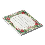 Persoonlijke Kerstmis Van De Balie Van Naam Notitieblok (Schuin)