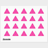 Persoonlijke Kerstmis van Kerstman Heet Roze Sticker (Vel)