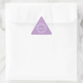 Persoonlijke Kerstmis van Kerstman Lilac Sticker (Tas)