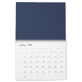 Persoonlijke Kerstmis Vintage Kerstman Sneeuwman Kalender (Jan 2027)