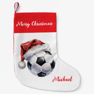 Persoonlijke Kerstmis Voetbal met hoed Sinterklaas Kleine Kerstsok