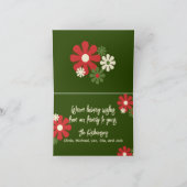 Persoonlijke kerstmis voor de restauratie van een  bedankkaart (Binnen)