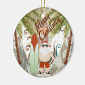 Persoonlijke kerstmis voor Kerstmis met Kerstmis e Keramisch Ornament (Links)