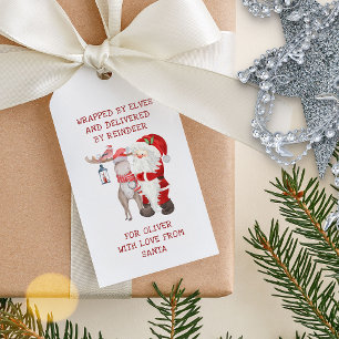Persoonlijke Kerstmis voor Kinderen met Sinterklaa Cadeaulabel