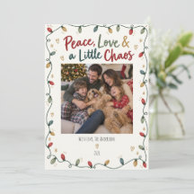 Persoonlijke Kerstmis Vrede Liefde & Chaos
