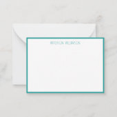 Persoonlijke Kerstmis Winter Bos boom Notitiekaartje (Achterkant)