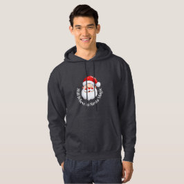Persoonlijke Kerstmis Zwarte Hoodie voor Hem