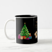 Persoonlijke kerstMok Tweekleurige Koffiemok (Links)