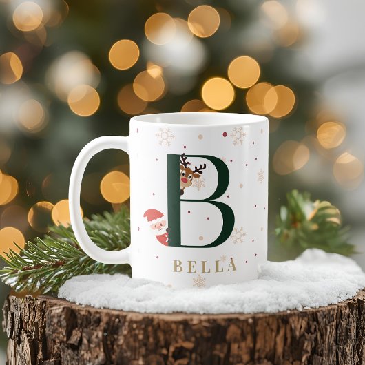 Persoonlijke Kerstmonogram B Mok