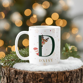 Persoonlijke Kerstmonogram D Mok