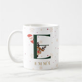 Persoonlijke Kerstmonogram E Mok (Links)