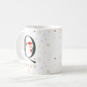 Persoonlijke Kerstmonogram Q Mok (Voorkant links)