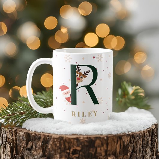Persoonlijke Kerstmonogram R Mok