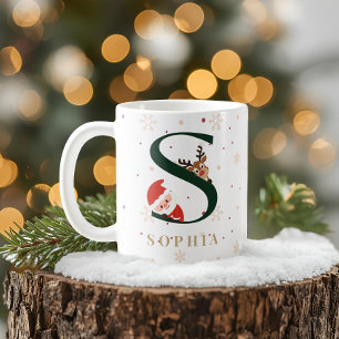 Persoonlijke Kerstmonogram S Mok