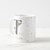 Persoonlijke Kerstmonogram T Mok (Voorkant links)