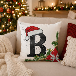 Persoonlijke Kerstmonogram Worpkussen Kussen