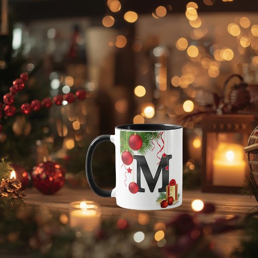 Persoonlijke Kerstmonogrammok Mok