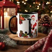 Persoonlijke Kerstmonogrammok Mok