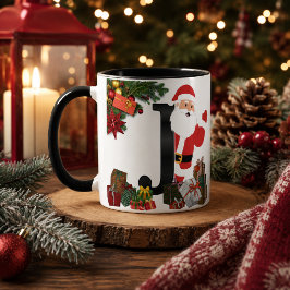 Persoonlijke Kerstmonogrammok Mok