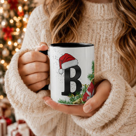 Persoonlijke Kerstmonogrammok Mok