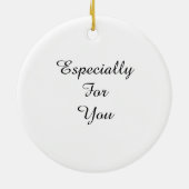 Persoonlijke Kerstmonogramversiering Keramisch Ornament (Achterkant)