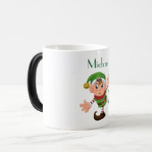 Persoonlijke kerstmorphing-Mok/Elf Magische Mok (Voorkant links)