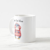 Persoonlijke Kerstmug met Pinguïn Koffiemok (Voorkant links)