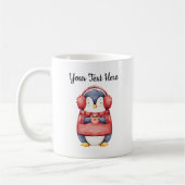 Persoonlijke Kerstmug met Pinguïn Koffiemok (Links)