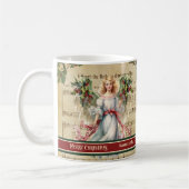 Persoonlijke Kerstmug Retro Engel Viering Koffiemok (Links)