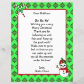 Persoonlijke kerstnaambrief van de Kerstman (Voorkant)