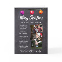 Persoonlijke kerstnieuwsbrief, foto's, kind kunst