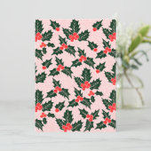 Persoonlijke kerstnotiecards kaart (Staand voorkant)