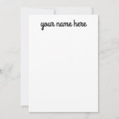 Persoonlijke kerstnotiecards kaart (Achterkant)