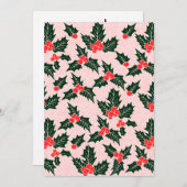 Persoonlijke kerstnotiecards kaart (Voorkant / Achterkant)