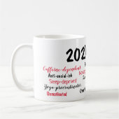 Persoonlijke kerstoverzicht 2025 koffiemok (Links)