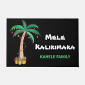 Persoonlijke kerstpalmboom van Mele Kalikimaka Deurmat (Voorkant)