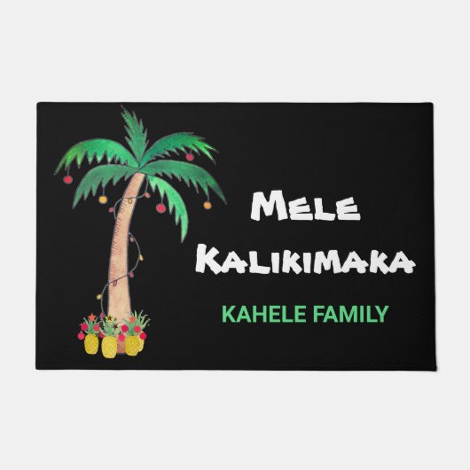 Persoonlijke kerstpalmboom van Mele Kalikimaka Deurmat (Voorkant)
