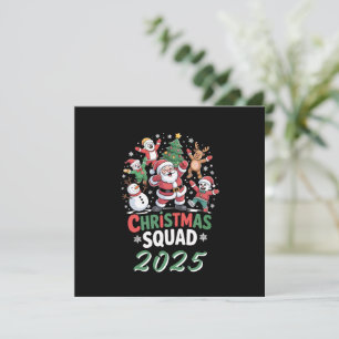 Persoonlijke Kerstploeg 2025 Kerstman Familie Feestdagenkaart