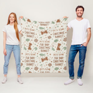 Persoonlijke kerstpootafdruk van Fur Baby Fleece Deken
