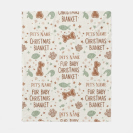 Persoonlijke kerstpootafdruk van Fur Baby Fleece Deken