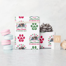 Persoonlijke kerstpuppy Paws Holiday Foto