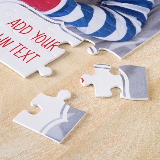 Persoonlijke kerstpuzzel met je eigen foto legpuzzel (Zijkant)